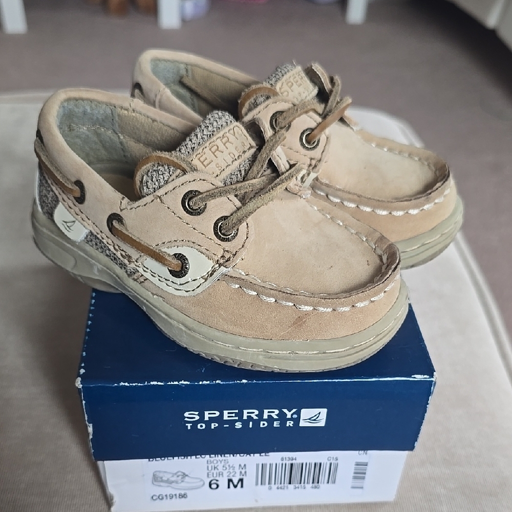 Sperry Kids Tan Boat Shoes